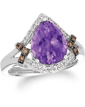 Le Vian Le Vian 14k 3.20 Ct. Tw. Diamond & Amethyst Cocktail Ring - Purple