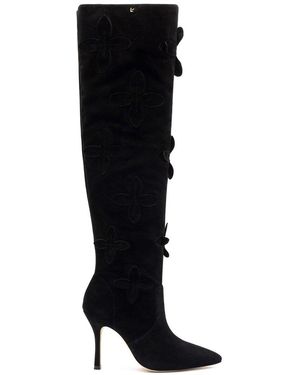 Larroude Larroudé Julia Suede Boot - Black