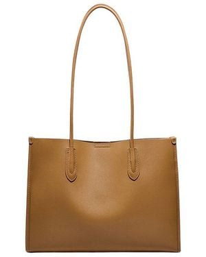 Adele Berto Leather Shoulder Bag - Brown
