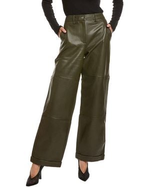 Proenza Schouler Mason Leather Pant - Green