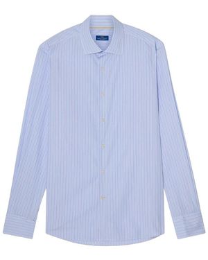 Robert Talbott Reynolds Multi Fine Stripe Dress Shirt - Blue