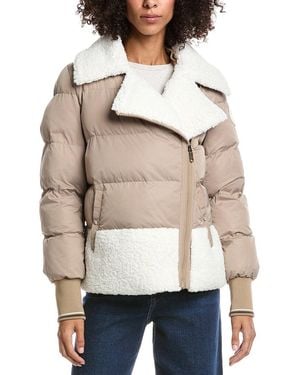 Scotch & Soda Anika Padded Puffer Jacket - Natural