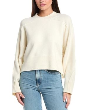 Rag & Bone Bridget Crewneck Wool-Blend Jumper - White