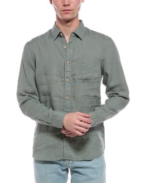 Faherty Laguna Linen Shirt - Grey