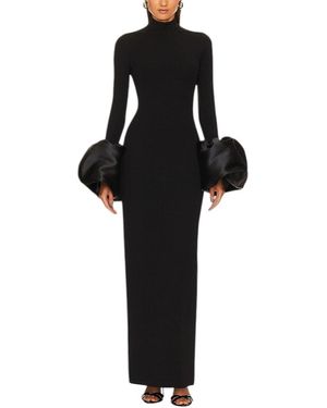 AMINA GLAM Maxi Dress - Black