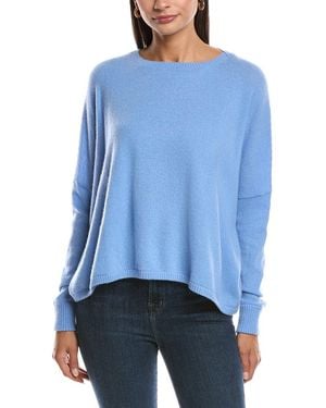 Minnie Rose Cropped Cashmere Jumper - Blue