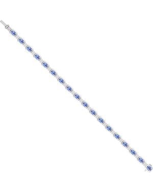 Gregg Ruth 14K 4.83 Ct. Tw. Diamond & Sapphire Bracelet - Metallic