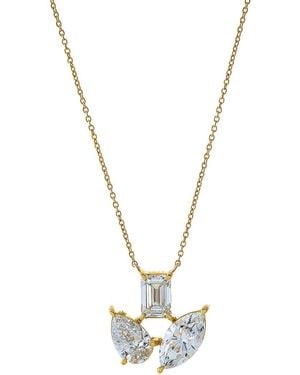 By Adina Eden 14K 3.33 Ct. Tw. Lab-Grown Diamond Necklace - Metallic