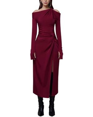 Silvia Rufino Midi Dress - Purple