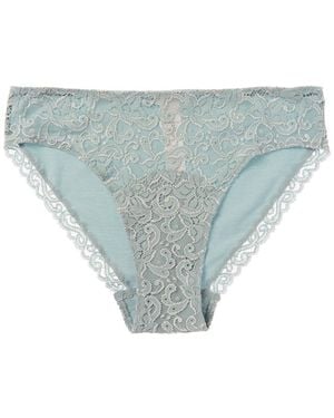 Hanro Moments Lace Bikini - Blue