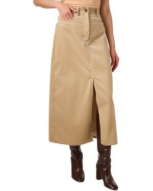 Weekend by Maxmara Ghiotto A-Line Midi Skirt - Natural