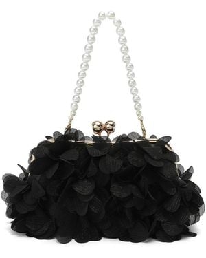 Tiffany & Fred Paris Floral Evening Clutch - Black