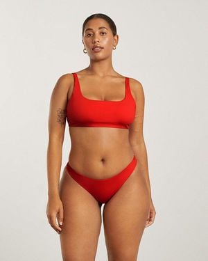 Everlane The Thigh-high Bikini Bottom - Red