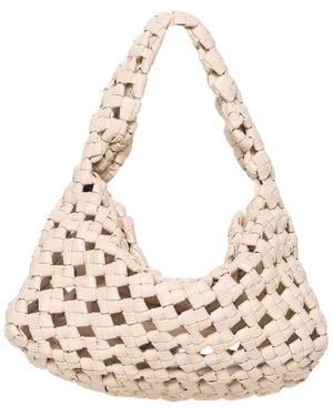 Walter Baker Mackenzie Woven Knot Leather Hobo Bag - Natural