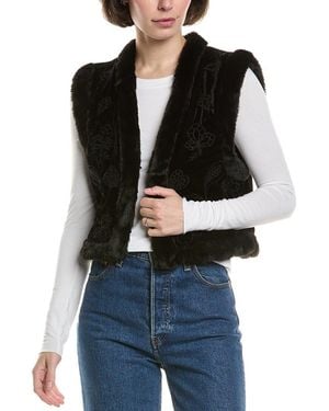 Johnny Was Rachella Silk-Blend Vest - Black