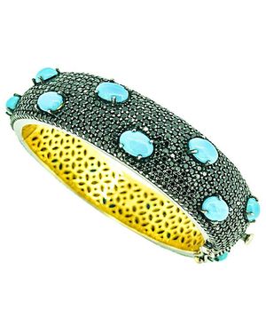 Arthur Marder Fine Jewelry Gold Over Silver Gemstone Bracelet - Blue