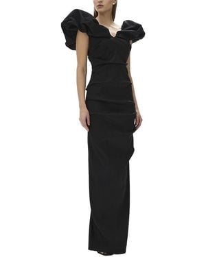 Rachel Gilbert Frey Fitted Dress - Black