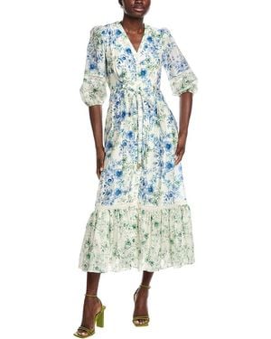 Taylor Printed Maxi Dress - Blue