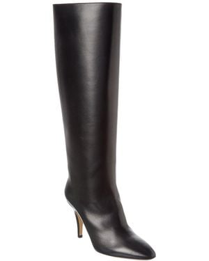 Ferragamo Jolene Leather Knee-High Boot - Black