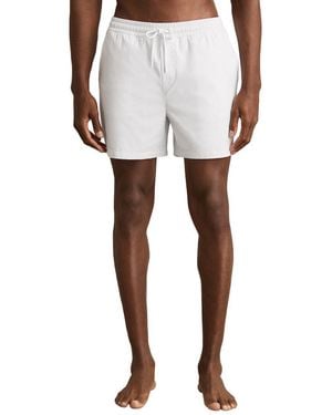 Reiss Cliff Plain Drawstring Short - White