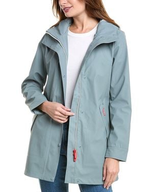 HUNTER Acacia Rubberized Rain Jacket - Blue