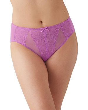Wacoal Retro Chic Hi Cut Panty - Purple