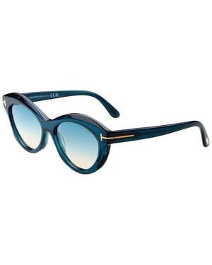 Tom Ford 54Mm Sunglasses - Blue