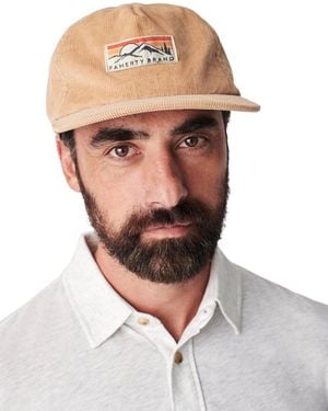 Faherty Corduroy Mountain Hat - White