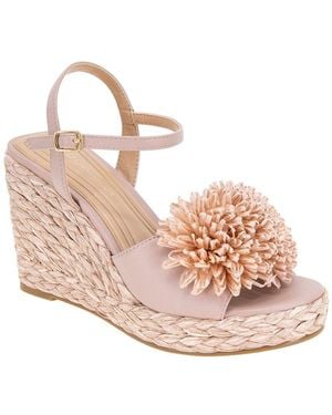 BCBGeneration Erika Raffia Wedge - Pink