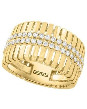 Effy Fine Jewelry 14K 0.41 Ct. Tw. Diamond Ring - Metallic