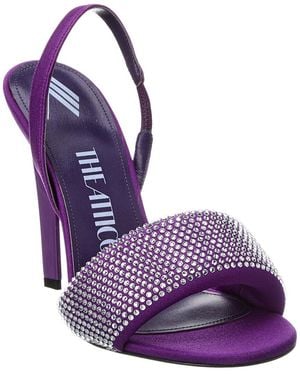 The Attico Rem 105 Slingback Sandal - Purple