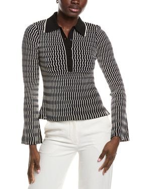 Jonathan Simkhai Colleen Polo Top - Black