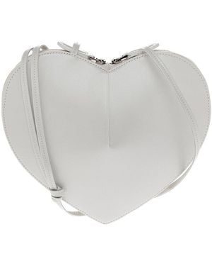 Alaïa Knotted Strap Leather Shoulder Bag - Grey