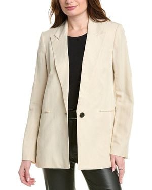 AllSaints Deri Lyn Linen-Blend Blazer - Natural