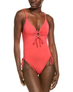 Robin Piccone Aubrey One-piece Keyhole - Red