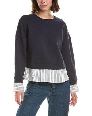French Connection Fleece Twofer - Black