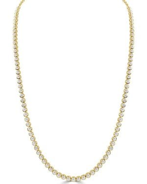 Sabrina Designs 14K 6.37 Ct. Tw. Diamond Tennis Necklace - Metallic