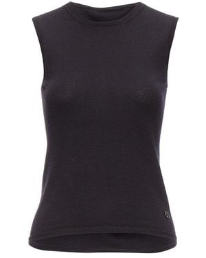 Dior Cashmere Silk Tank Vest, Size Fr (Authentic Pre-Loved) - Blue