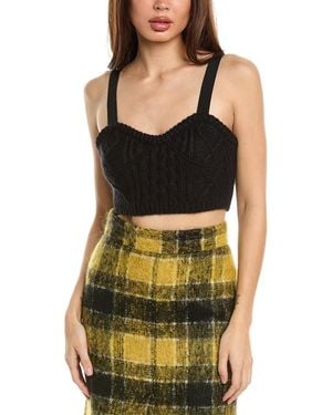 RED Valentino Mohair-Blend Bralette - Black