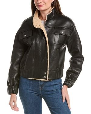 Walter Baker Julianne Leather Jacket - Black
