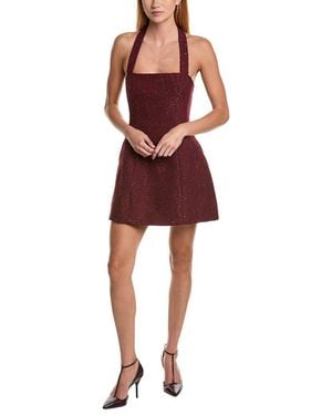 Bardot Nevelle Boucle Halter Dress - Red