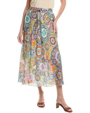 Johnny Was Kiki Silk Skirt - White