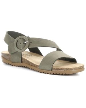 Bos. & Co. Lavis Suede Sandal - Metallic