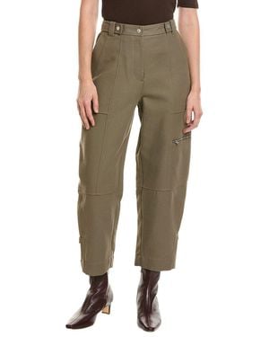 3.1 Phillip Lim Wool-Blend Utility Relaxed Tapered Pant - Green
