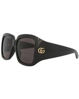 Gucci 55Mm Sunglasses - Black