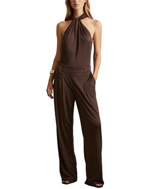 Reiss Claudia Jersey Jumpsuit - Brown