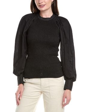 3.1 Phillip Lim Voile Top - Black