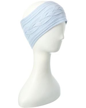 Brodie Cashmere Cable Cashmere Headband - Blue