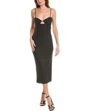 Bardot Aisha Diamante Midi Dress - Black