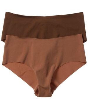 Cosabella 2Pk Free Cut Micro Hotpant - Brown